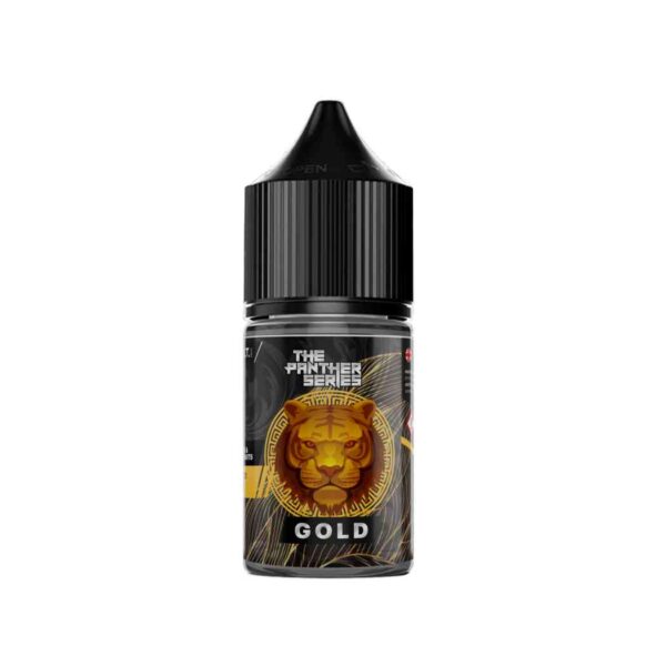 Dr Vapes Panther Gold 30ml best mangoes and guavas and the slightest little bit of ice. An explosive tropical kick Lychee, Mango & Guava Ice.