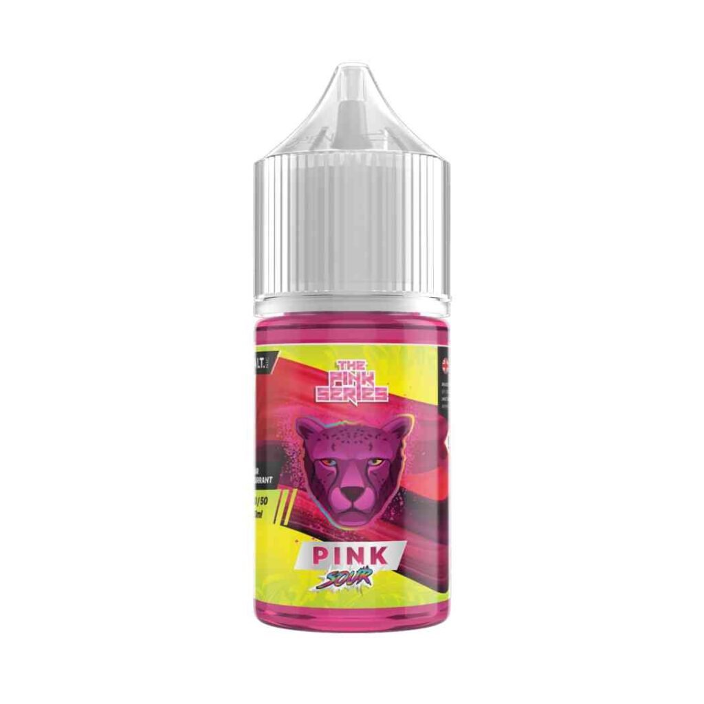Dr Vapes Pink Sour 30ml salt Pink blackcurrant and cotton candy flavor, delivered a mouthwatering bitter aftertaste nostalgic flavor takes lower back