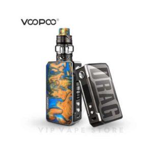VOOPOO DRAG 2 Refresh Edition 177W Starter Kit consists of a Mod vape and an UFORCE T2 Tank. It is powered by dual 18650 batteries with a max output of 177W. It adopts the GENE.FIT chip, which is secured by a V0 class fireproofing bridge to block dust, liquid or burnout. FIT is a mode that can protect tanks to the most with its intelligent matches of FIT 1/2/3.