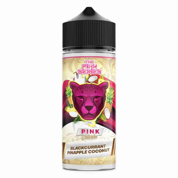 Dr Vapes Pink Colada 120ml treat your taste buds to a delectable combination of sweet blackcurrant juice with a touch of tangy pineapple, all crowned with a luxurious layer of indulgent coconut cream. It's a flavor profile that's both sweet and tropical, creating a harmonious blend that's sure to please your palate. Dive into the world of fruit and cream with every puff, and let the rich and tantalizing flavors wash over you. Size: 120ml bottle Strength: 0, 3 & 6 MG VG/PG Ratio: 78/22 Ingredients: PG, VG, natural and artificial flavors.