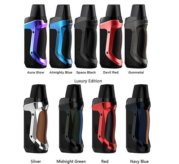 Geek vape Aegis boost Luxury edition starter kit - 5 coils box Incorporated with a design that provide users an easy access top-refill, manually adjustable leakproof airflow valve, quick lock and release for switching pod systems, padded leather sleeve grip, and premium grade Kanthal coil intended for best mouthfeel.