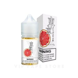 Tokyo saltnic Iced grape fruit 30ml exceptional e-liquid brings together the sweet appeal of tangy grapefruit and the juicy essence of ripe grapes, harmoniously balanced for a delightful. What sets this blend apart is its ability to capture the essence of both fruits without bitterness, creating a refreshing symphony of flavors enhanced by a fresh, icy kick. classic 30ml: Brand Name: Tokyo E Juice VG/PG: 50%/50% Size: 30 ml Nicotine Strength:  35mg/50mg