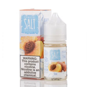 Skwezed salt peach ice 30ml tantalizing flavor experience that blends the sweetness of ripe, juicy peaches with a refreshing icy chill. Each puff of this delightful e-liquid will whisk you away to a sun-kissed orchard, where the luscious scent of freshly harvested peaches fills the atmosphere. With each inhale, you'll savor the delectable essence of succulent peaches, while the exhale brings a revitalizing burst of coolness that enhances the overall taste. is a perfect fusion of fruity sweetness and an invigorating frosty finish, ensuring that's as satisfying as it is refreshing. Immerse yourself in the world of freshly picked peaches and the cool embrace of menthol with every draw.