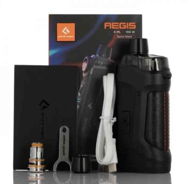 The Geekvape Aegis Boost Pod Mod Kit 40w  is one of the lightest pod mods that supports a maximum of 40 watts, and is equipped with a 1,500mAh battery. Aegis Boost Pod Mod two system device that supports the usage of both Pod and an RDTA. Provided in the packaging are two separate coils and tips specifically designed for MTL & DTL vaping experience.7500