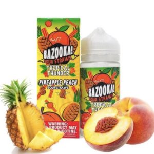 Bazooka Pineapple Peach Sour straws 100ml price