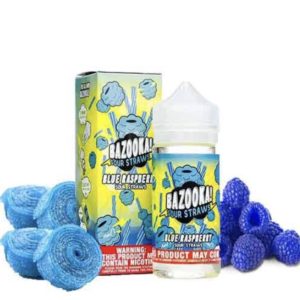 Bazooka blue raspberry sour straws 100ml price