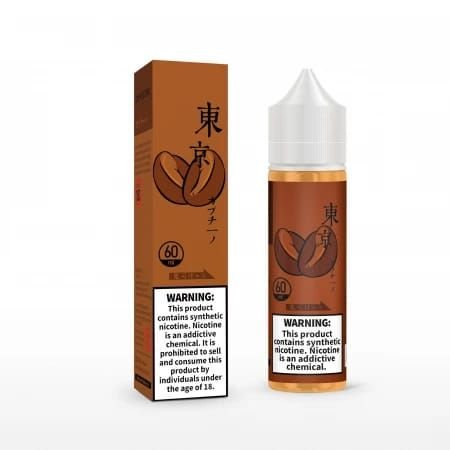 Tokyo Iced Cappuccino 60ml a hypnotic combination of various coffee beans infused with almond, caramel and cinnamon. This unique coffee flavor is specially for the cold or tough  days with it you will cheer up.