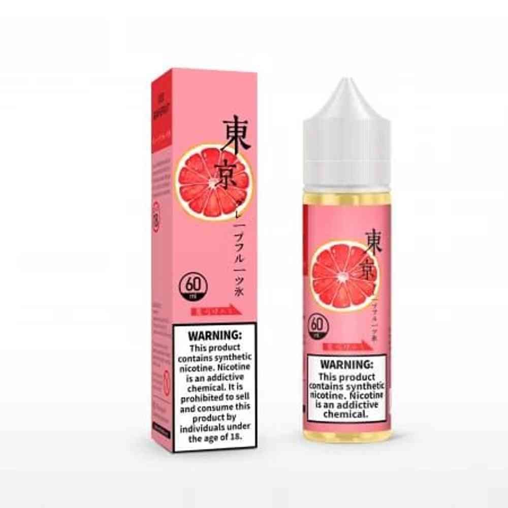 Tokyo Iced grapefruit e-juice where all the bitterness was taken out? Now you can vape it. Tokyo grapefruit salt is sweet and tangy grapefruit blended with nice juicy grape ,which is very delicious and no bitterness at all.
