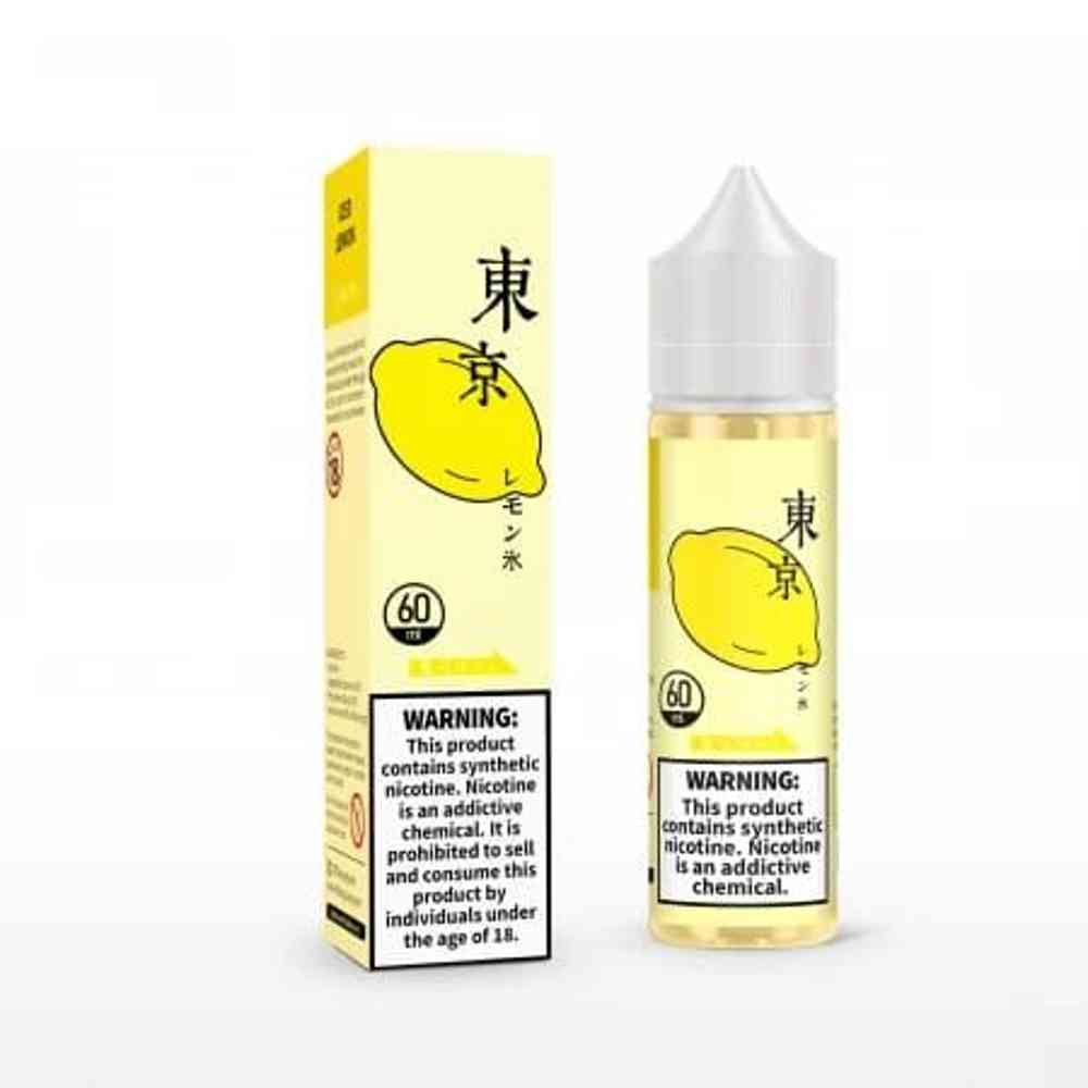 Tokyo lemon ice e-juice fresh zesty lemons combined with icy mint and sweet fragrant honey together, will  send your palate back to the very first time you waited in line for this cool delicious flavor
