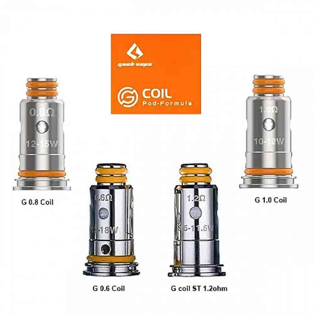 GeekVape G-Coils are designed for the GeekVape Aegis Pod System. Each coil is designed with flavor in mind and contains mesh coils for salt nicotine e-liquids. Not only do the G-Coil Replacement Coils offer strong flavor but smooth airflow for an exquisite all day vaping experience.