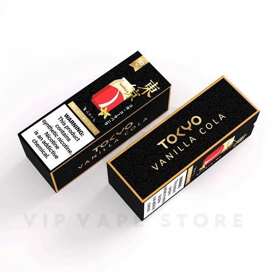 Iced Vanilla cola 30ml Tokyo Golden series a twist on favorite icy cola-flavored e-juice, unique combination delivers a refreshing and uplifting experience, where the coolness of cola meets the subtle sweetness of vanilla. Indulge in the harmonious blend of flavors, creating a delightful sensation that adds a new dimension to the classic cola experience. Size: 30ml bottle nic level: 20, 35 & 50 MG VG/PG Ratio: 50/50 Ingredients: PG, VG, natural and artificial flavors. Buy wide range of Tokyo flavors best price Benefit from nationwide delivery through trusted courier partners such as Leopard, TCS, and Bykea, with our own riders available for city deliveries. Stay informed about our latest products by visiting our website and following us on Facebook and Instagram. VIP Vape Store is dedicated to authenticity and freshness, ensuring you consistently receive top-quality products and exceptional customer service. Don’t miss the exclusive offer for Iced Vanilla cola 30ml Tokyo Golden series , available at the best price in Pakistan, accessible only at VIP Vape Store. Explore our extensive E-liquid and salt nicotine flavor collection, spanning fruits, desserts, cereals, and tobacco, ensuring variety for all preferences. Transitioning to freebase e-juices, choose nicotine strengths from 0mg to 18mg. Further flexibility awaits with salt nicotine options ranging from 20mg to 50mg. At VIP Vape Store, customization is key, ensuring a personalized and enjoyable for all enthusiasts.
