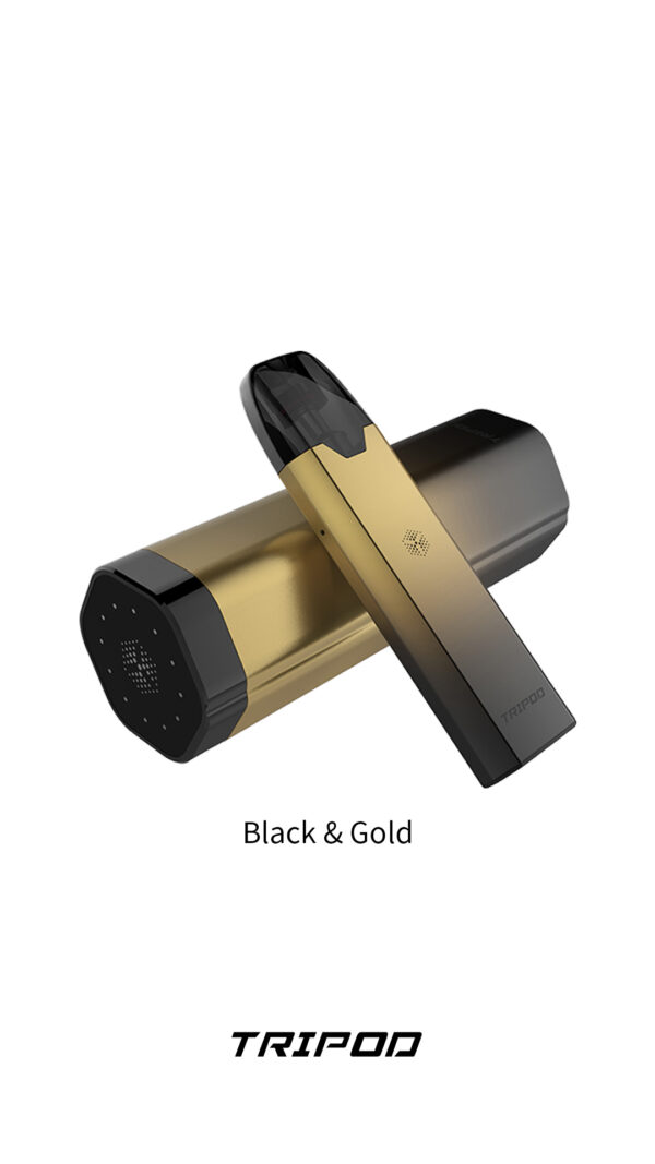 Uwell tripod pod kit black and gold color