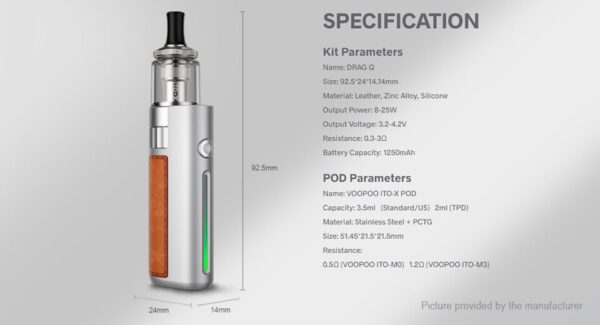 Voopoo Drag Q specification
