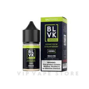 BLVK Honeydew strawberry original salt 30ml Savor a never-before-experienced explosion of flavor with the tantalizing combination of juicy honeydew melon chunks and a medley of mixed berries. a delightful fusion of sweet and fruity notes, that's bursting with freshness and vibrancy.