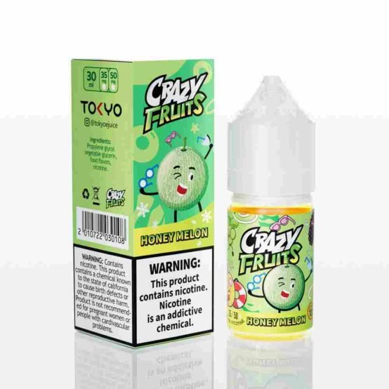HONEY MELON CRAZY FRUITS 30ml by Tokyo a delightful blend of scrumptious candy melon with a hint of smooth ice. refreshing and sweet capturing the essence of juicy honeydew melon complemented by a subtle icy touch. VG/PG: 50%/50% Size: 30 ml Nicotine Strength:  35mg/50mg Best e juice for pod kit 2022 Benefit from the convenience of nationwide delivery, facilitated by our trusted courier partners such as Leopard, TCS, and Bykea. Additionally, our in-house riders are at your service for swift city deliveries. Stay informed about our latest offerings by exploring our website and connecting with us on Facebook and Instagram. our unwavering commitment to authenticity and freshness guarantees a continuous supply of top-quality products and exceptional customer service. Seize the exclusive offer for Tokyo HONEY MELON CRAZY FRUITS 30ml, available at the best price in Pakistan, exclusively at VIP Vape Store. This ensures not only accessibility but also the assurance of the finest value for your vaping needs. Dive into our extensive E-liquid and salt nicotine flavor collection, featuring a diverse array spanning fruits, desserts, cereals, and tobacco, catering to a myriad of preferences. Transitioning to freebase e-juices provides the freedom to select nicotine strengths from 0mg to 18mg. For even greater flexibility, explore salt nicotine options ranging from 20mg to 50mg. At VIP Vape Store, we prioritize customization, ensuring a personalized and enjoyable experience for all enthusiasts.