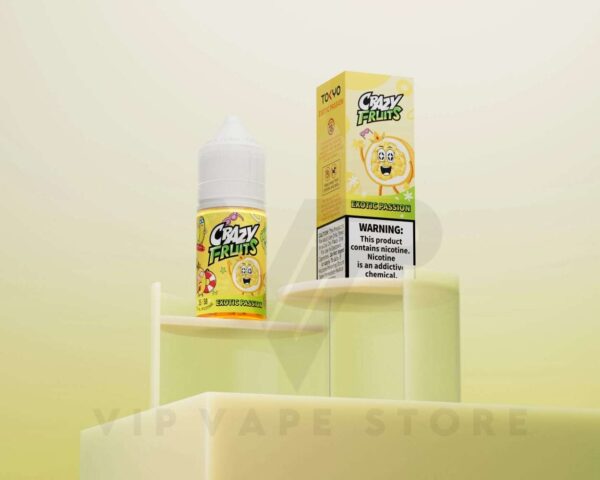 EXOTIC PASSION CRAZY FRUITS tokyo 30ml Beat the summer heat with Exotic Passion Crazy Fruits Iced Honey Passion Fruit flavor. This refreshing and exotic blend is your go-to choice for a cool. sweetness of honey combined with the tropical essence of passion fruit, all enhanced by a touch of ice to create the perfect balance of flavors. VG/PG: 50%/50% Size: 30 ml Nicotine Strength:  35mg/50mg