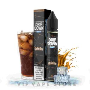 Drip down frosty Cola ice 30ml combines the fizzy sweetness of cola with a refreshing icy twist harmonizes the cola's classic flavor profile with a frosty menthol undertone. It offers a balanced and revitalizing that's bound to quench your thirst for a cool and flavorful blend. Enjoy the unique fusion of cola and ice with every inhale. Size: 30ml bottle Strength: 25, 50 MG VG/PG Ratio: 70/30 Brand Origin: Drip down Ingredients: PG, VG, natural and artificial flavors.