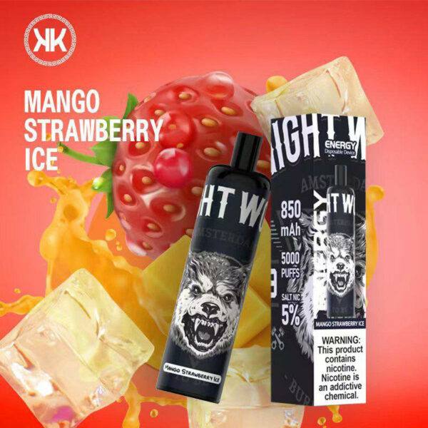 KK Energy Mango Strawberry Iced 5000 puffs