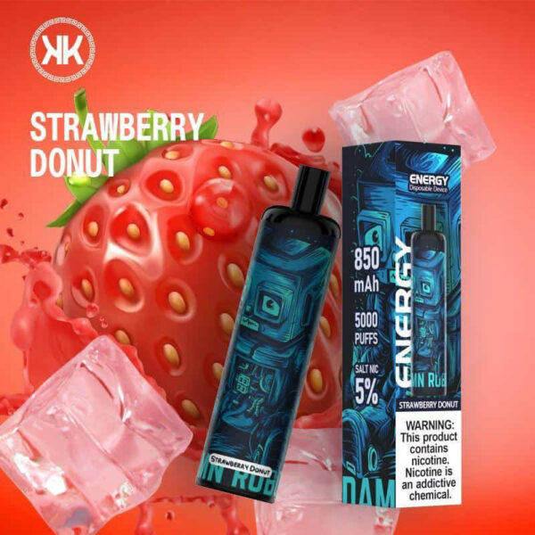 KK Energy Dsposable Strawberry Donut