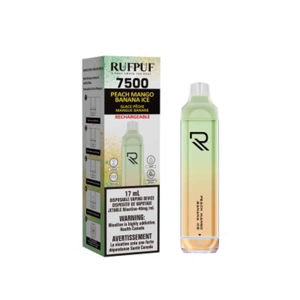 RUFPUF DISPOSABEL PEACH MANGO BANANA ICE