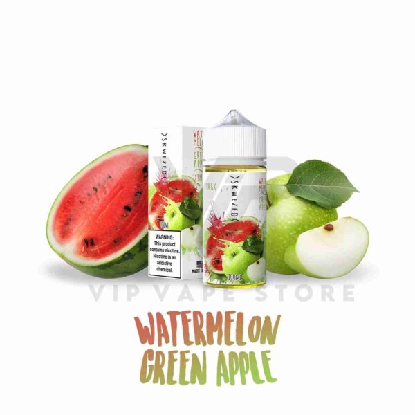 Skwezed Watermelon Green Apple 100ml brand new e-liquid Watermelon & Green Apple each flavors hits customers in waves as they completely inhale each tastes act as a summer time season refresher of kinds to help in staying cool for the duration of the day. The end result of this in part bitter, ordinarily sweet, aggregate of the 2 end result is an extremely silky e-juice that flows results easily from the primary pull to the last.