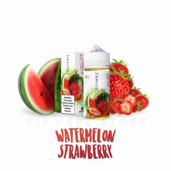 Skwezed Watermelon strawberry 100ml candy flavor of juicy watermelon and ripened strawberries is encapsulated an undeniably brilliant mixture of the 2 maximum arguably candy & succulent fruits. Once this pair meets and without delay takes over, each feel can be very well inspired and requesting more! The strawberry flavor to start with overpowers the senses, giving customers a far wished burst of candy flavor. However, proper earlier than completely exhaling, an invigorating enhance of watermelon is available in and balances the flavor.