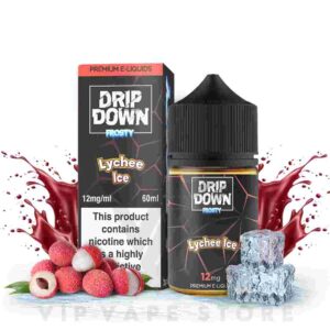 Drip down frosty Lychee ice 60ml awakens your senses as the explosively acidic and mildly tart aromas of lychees envelop your taste buds, leaving your mouth delightfully moist. As the natural sweetness of this fruit begins to emerge, it's quickly accompanied by a refreshing burst of chilly menthol, providing an incredibly satisfying sensation as you exhale.
