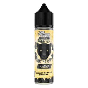 Panther Dessert Black Custard 60ml meticulously extracted the luscious vanilla custard essence from our Black Panther flavor to bring you an exceptional dessert experience. This sumptuously creamy custard strikes the perfect balance of sweetness without becoming overwhelming. It's a guarantee that this delectable treat will have you reaching for more, delivering that's not only gratifying but also irresistible. Size: 60ml bottle Strength: 0, 3 & 6.12,18 MG VG/PG Ratio: 78/22 Ingredients: PG, VG, natural and artificial flavors.
