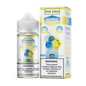 Pod juice blue razz lemonade 100ml best price at VIP vape store Pakistan