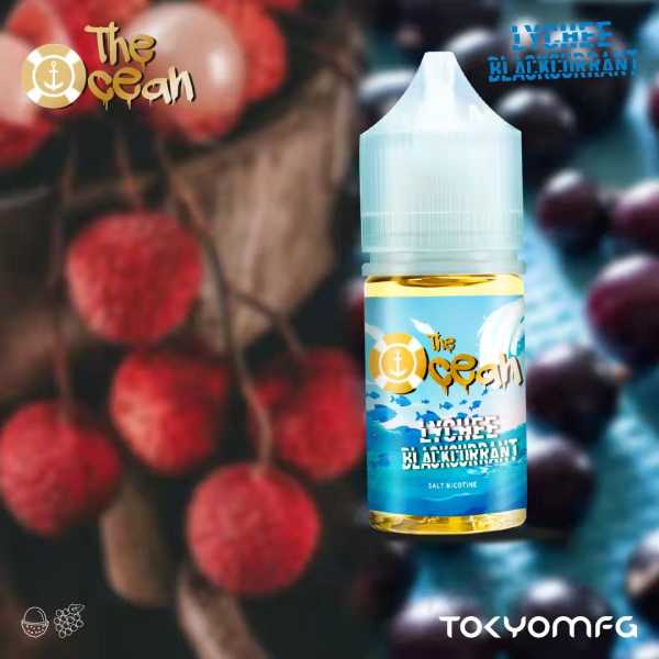 Iced Lychee blackcurrant 30ml Tokyo the Ocean series an exquisite fusion where the candy essence of lychee meets the earthy richness of blackcurrant. This impeccable pairing seamlessly combines to deliver a taste reminiscent of the refreshing flavors of summer, offering a delightful sensation that transcends seasons. VG/PG: 50%/50% Size: 30 ml Nicotine Strength:  0mg, 20mg, 35mg/50mg
