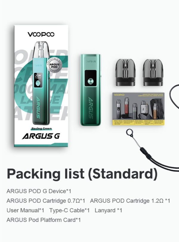 Argus G voopoo package content