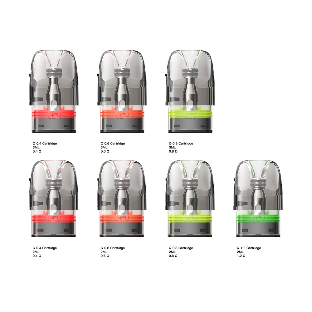 Geek Vape Q Cartridge Pod 2ml/3ml wattage ohms