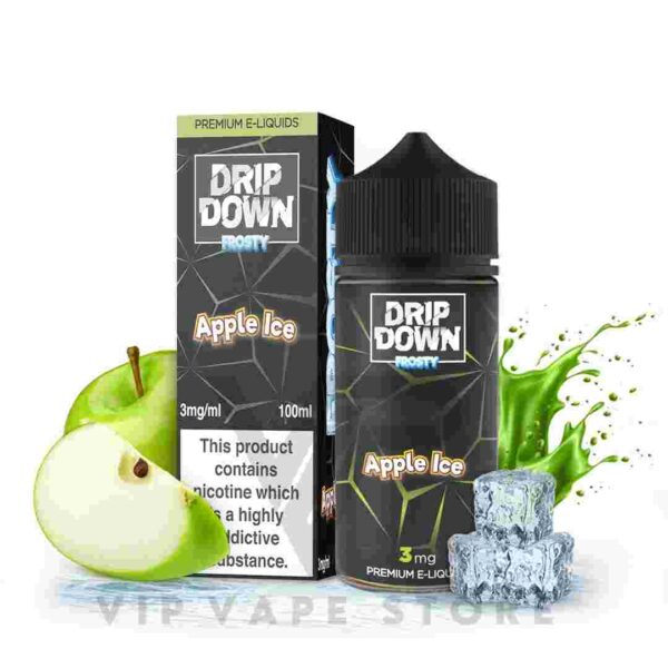 Drip down frosty Apple ice 100ML e-liquid is meticulously crafted using fresh apples, resulting in a delightful vaping experience. Experience the tangy notes of green apple on the inhale, followed by a refreshing minty fruit sensation on the exhale. Drip Down e-juice reviews rave about its sour tartness combined with a cool and minty fruit flavor. Immerse yourself in the perfect blend of tangy sweetness and minty freshness for a truly satisfying vaping experience. Size: 100ml bottle Strength: 0, 3, 6 MG VG/PG Ratio: 70/30 Brand Origin: Drip down Ingredients: PG, VG, natural and artificial flavors.
