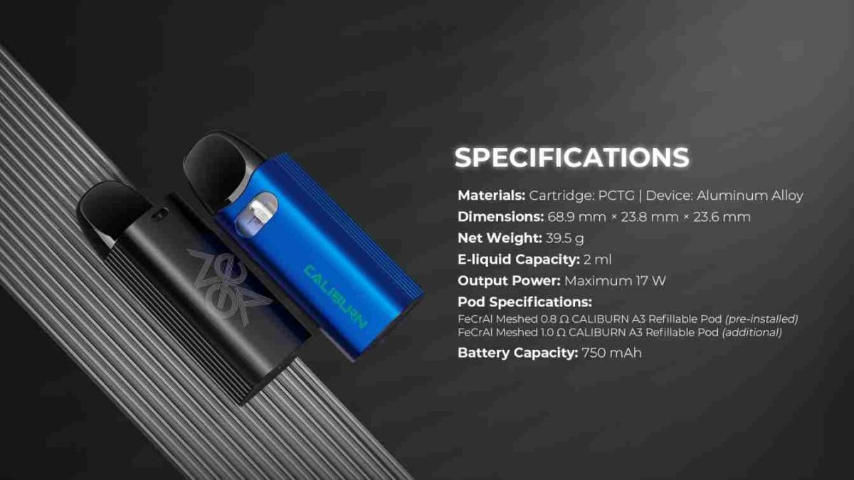 UWELL Caliburn AZ3 Pod Kit System - Image 12