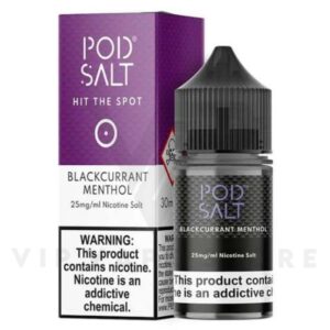 pod salt black currant menthol 30ml available