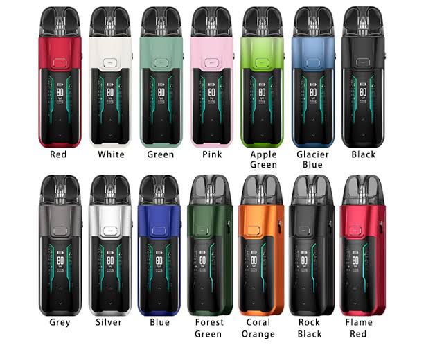 Vaporesso Luxe XR Max Pod Mod Kit 80W is equipped with an 2800 mah internal battery, adjustable wattage system. As its name defines this is an advance version of previous 2 successful kits which was 40w pod mod kit. It is compatible with X series pods which comes in 2 variants built in coil pod ( 0.4, 0.6, 0.8 ohms ) or empty cartridges for MTL & RDL compatible with GTX series coils. What makes this device different from others is its unique design and leakage proof long life cartridge in short its a one & all solution and the best selling pod mod kit in 2023.