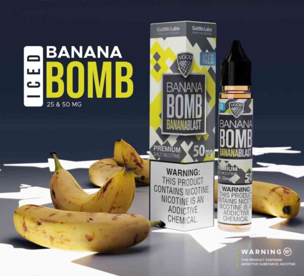 Banana bomb ice vgod 30ml salt nicotine