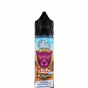 Dr vapes pink frozen royale 60ml is a mix fusion that tantalizes taste buds by seamlessly blending zesty grapefruit and rich gold blackcurrant. Harmonious combination offers a unique and delightful journey. Inhale the bright, invigorating grapefruit notes, and exhale the deep, satisfying richness of gold blackcurrant. Savor the refreshing and sweet allure with every puff.