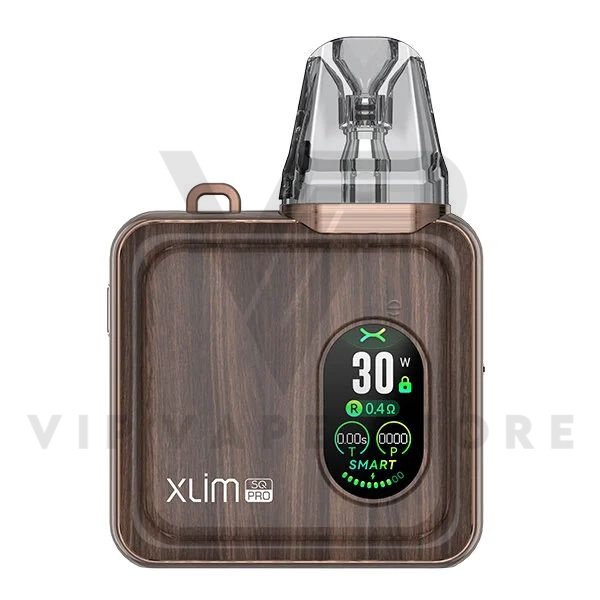 Oxva Xlim SQ pro pod kit Introducing an advanced upgrade from the successful last OXVA SQ, with enhanced features. Elegantly designed device houses a robust 1200mAh battery for extended long sessions, supported by rapid 2AMP fast charging. The device excels in flavor and vapor production with V2 pods and Top/side fill replacement pods. Experience with adjustable airflow and intelligent chipset auto-adjustment for optimal performance. It offers up to 30W of power and features a smart 0.96-inch display for vital vaping data. combines convenience and performance, with the ability to select themes, switch between modes, and more.