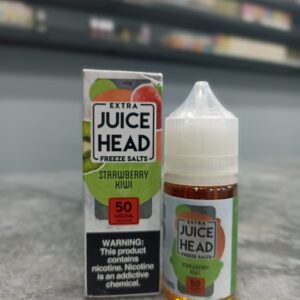 Strawberry kiwi extra freeze by juice head 30ml combines the flavors of sun-ripened strawberries, tart kiwis, and a creamy touch to create a unique and balanced  experience.