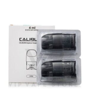 Uwell caliburn Explorer replacement pods cartridge tank compatible with caliburn G or G2 coils with a total of 4ml capacity on 2ml each side. A new design pod which is designed with dual coils compatibility Uwell caliburn Explorer replacement pods Features: Pod Capacity: 4mL (2 x 2mL) Fill-System: Dual Side Fill System Coil Support: Caliburn G/G2 Coils Coil Installation: Press Fit Comes in a pack of two (2)