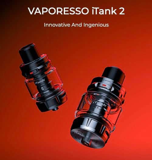 Vaporesso ITank 2 8Ml  designed for premium sub-ohm, direct-to-lung (DTL) vaping the features innovative COREX Heating technology on the GTi coil, promising more precise flavors and extended coil life E-liquid Self-circulating system efficiently manages condensation, reducing bottom leakage and enhancing your Upgrade to the iTank for a superior DTL vaping experience. Enjoy effortless refilling with the press-auto-open system for an even fill. Enhanced by the unique Morph-Mesh structure and fluffy COREX cotton, it delivers denser vapor and extends the coil's lifespan by an impressive 50%.