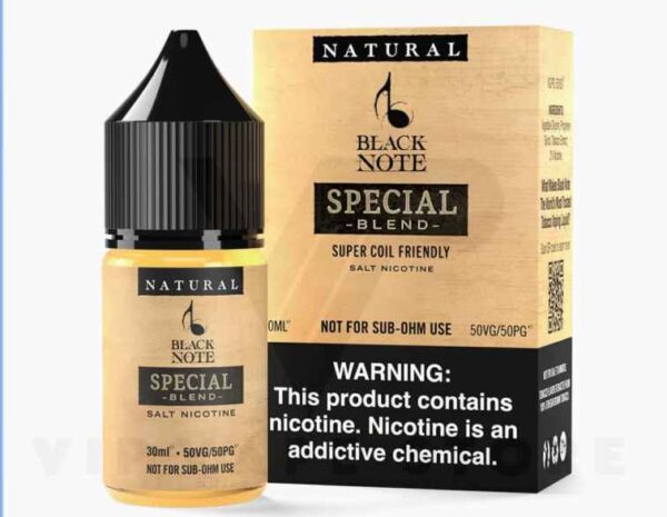 Black Note Special Blend 30ml Extracted Distillates pave the way for a revolutionary experience in water-based tobacco vaping. Say farewell to the hassle of frequent coil changes and the financial strain of replacements no more waxes, sugars, or heavy oils in a compact pod before the inevitable coil burnout Discover the epitome of our craftsmanship, a harmonious fusion of Virginia, Burley, and Oriental tobaccos. Meticulously curated through flue, air, and sun-curing processes, this blend captures the essence of a classic cigarette, delivering an exquisitely balanced tobacco flavor.