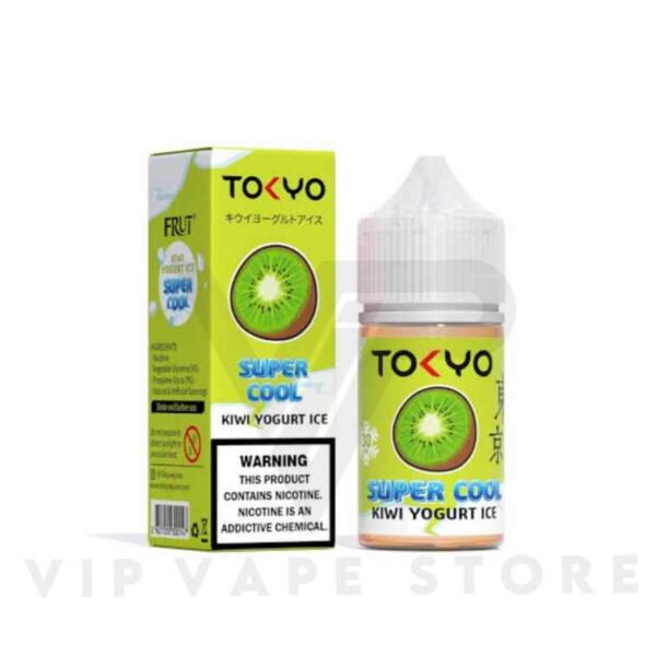Kiwi Yogurt Ice 30ml Tokyo Super cool series Nic Salt Series introduces a 30ml E-Liquid bursting with unique flavors. Savor the slightly acidic essence of kiwi, harmoniously blended with sweetness, a hint of tanginess, and enriched with creamy Yogurt. The addition of super cool ice brings a refreshing twist