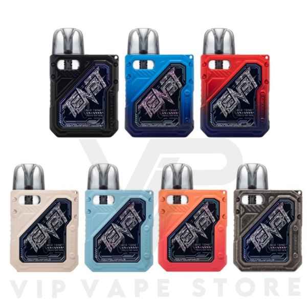 GK3 Tenet starter Pod Kit by Uwell caliburn with 1000 mah battery and 25w output starter kit comes in seven colors. Its an advance version of GK2 and special there has is located on the front feature of light changing technology and vibrates in various states