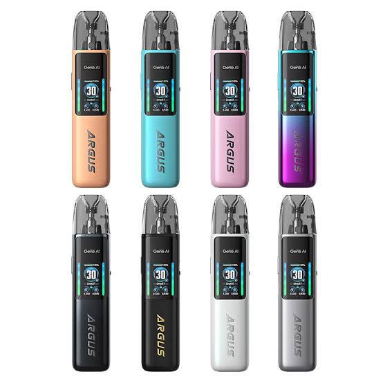 Voopoo Argus G2 Pod Kit 30W is a portable vaping device with a sleek design and a digital meter screen. It offers a range of enhancements from MTL to RDL vaping styles. The kit includes a 1000mAh battery and comes with a standard pod that supports 0.7Ω and 0.4Ω coils.