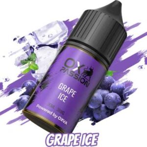Experience the refreshing burst of Grape Ice 30ml OX Passion by Oxva. This e-liquid is perfect for those who crave a fruity and icy blend. Made with passion, this e-liquid will awaken your taste buds and leave you feeling satisfied. Hurry and try it now! Icy Grape Blast! Grape Ice 30ml by OXVA Cool down with a burst of grapey goodness! This Grape Ice e-liquid by OXVA 30ml blends sweet grape with a refreshing icy finish, perfect for an invigorating puff. Chill out and satisfy your taste buds!
