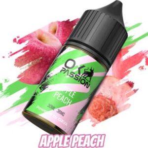 Indulge in the sweet and tangy flavors of Apple peach 30ml OX passion by oxva e-liquid. Savor the refreshing taste while fulfilling your nicotine cravings. Whereas Enjoy a smooth vaping experience with every puff. Unleash your passion for flavorful vaping with OXVA's Apple Peach 30ml e-liquid. While dive into a world of sweet apple and tangy peach notes that will tantalize your taste buds with every puff. So Say goodbye to dull vaping experiences and hello to a smooth, refreshing sensation that satisfies your nicotine cravings Let the sweet embrace of apple and peach ignite your senses, delivering a burst of freshness with every inhale. Say goodbye to bland vaping experiences and hello to pure satisfaction.
