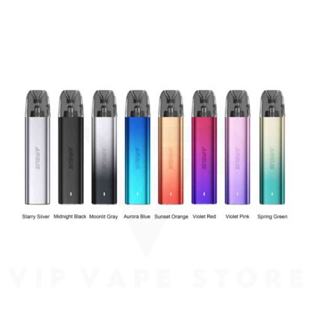 Voopoo Argus G2 Mini Pod Kit where the smooth taste and feel of ARGUS G are elevated by flexible and interactive features. This boutique e-cigarette offers five super capabilities, including super capacity, ensuring a lasting vaping experience, super long lifespan for extended use, super output for powerful performance, super fast charging for convenience, and superior taste for an extraordinary flavor experience. ARGUS G2 Mini is designed to accompany you in your daily life. The Voopoo Argus G2 Mini Pod Kit is a pod system, perfect for both beginners and experienced vapers. It boasts a 1200mAh battery for extended vaping sessions, three power modes for customized experiences, and 3ml refillable pods with a convenient top filling system. Adjustable airflow control and compatibility.  Allow you to tailor the vape to your preference. With a lightweight and stylish design, the Argus G2 mini is a portable and versatile option for on-the-go use