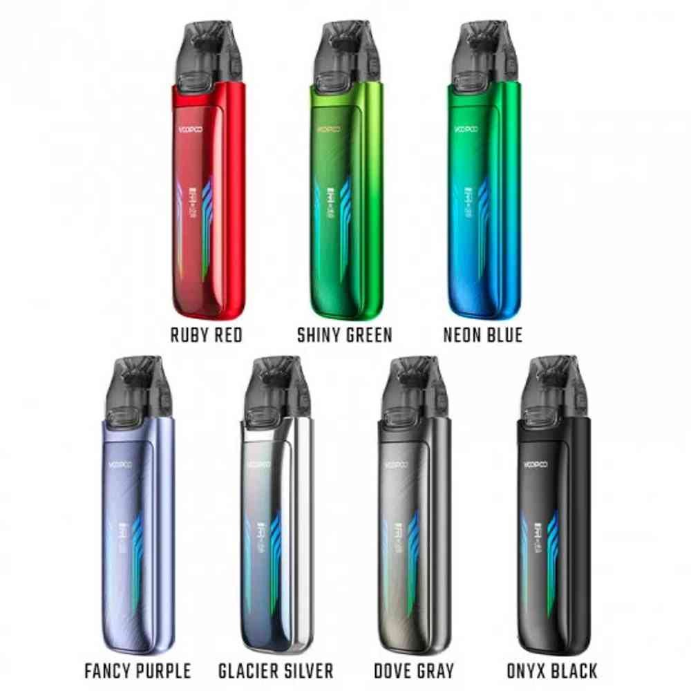 Voopoo Vmate Max Pod Kit 30w impressive 1200 mAh battery, designed to last up to 3 days on a single charge. Plus, enjoy rapid refueling with 5V/2A fast charging unleash your perfect vape with adjustable vaping modes, tailored to your preferences compatible with the new vmate top fill cartridge 0.4 Ω, requiring a minimum of 30W output. Ensure your device supports this power range to unlock the full potential of the Dual 256 Colour RGB Light Bar, adding a mesmerizing visual dimension to your vaping sessions